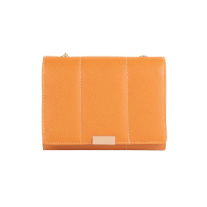 Baggiees Orange leather Hand Bag