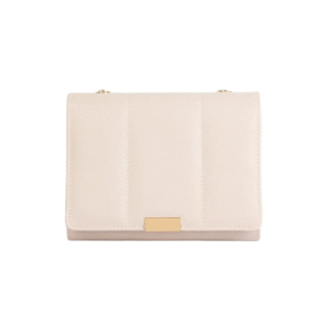 Baggiees Beige Leather Hand Bag