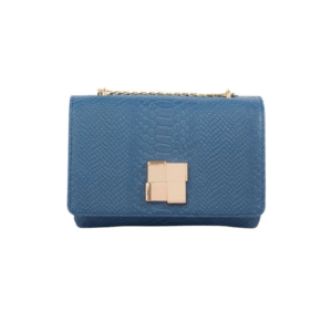 Baggiees Blue Leather Hand Bag